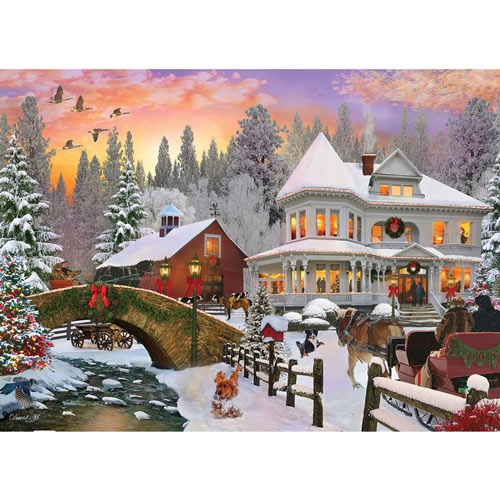 Country Christmas 1000 Piece Jigsaw Puzzle