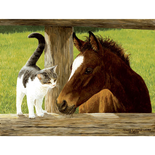 Whiskery Hello 500 Piece Jigsaw Puzzle