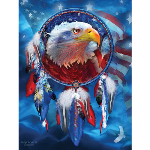 Eagle Red White And Blue 500 Piece Jigsaw Puzzle