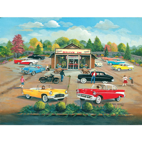 50's Drive-In 1000 Piece Jigsaw Puzzle