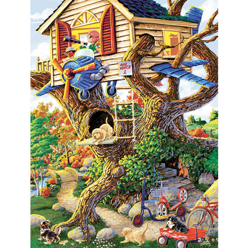 Boy's Treehouse 300 Large Piece Jigsaw Puzzle