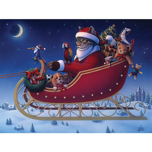 One Mouse Open Sleigh 300 Large Piece Jigsaw Puzzle