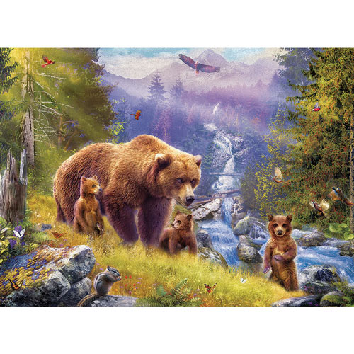Grizzly Cubs 500 Piece Jigsaw Puzzle