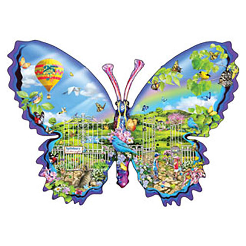 25th Anniversary Butterfly 1000 Piece Shaped Jigsaw Puzzle