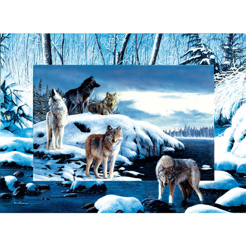 Ice Wolves 1000 Piece Jigsaw Puzzle