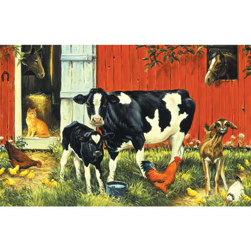 Down On The Farm 100 Large Piece Jigsaw Puzzle