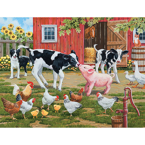 Meeting New Friends 300 Large Piece Jigsaw Puzzle