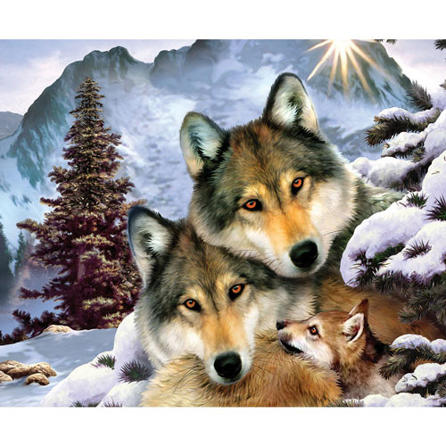 Wolves in Harmony 1000 Piece Jigsaw Puzzle