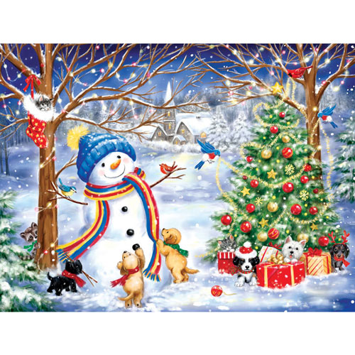Christmas In The Wood 300 Large Piece Jigsaw Puzzle