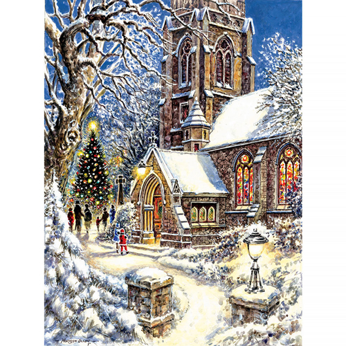 Church In The Snow 1000 Piece Jigsaw Puzzle