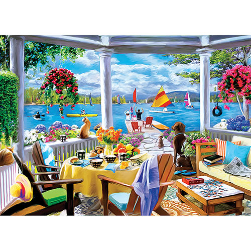 Seaside Dining View 1000 Piece Jigsaw Puzzle