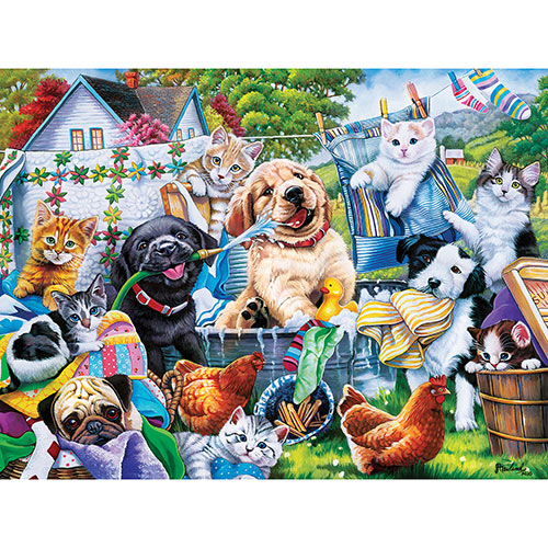 Washing Time 300 Large Piece Jigsaw Puzzle