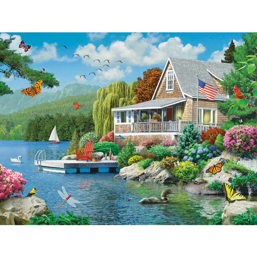 Lakeside Memories 300 Large Piece Jigsaw Puzzle