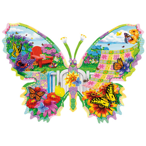 Butterfly Summer 1000 Piece Shaped Jigsaw Puzzle