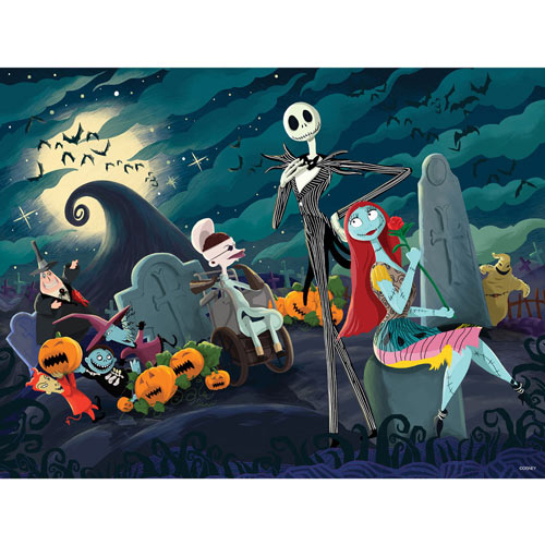 Nightmare Before Christmas Graveyard Party 300 Large Piece Jigsaw Puzzle
