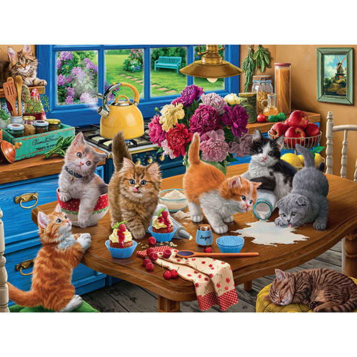 Kittens In The Kitchen 550 Piece Jigsaw Puzzle