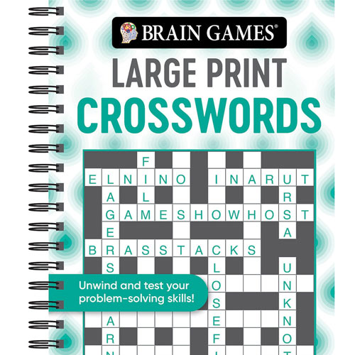 Large Print Puzzle Book - Crosswords