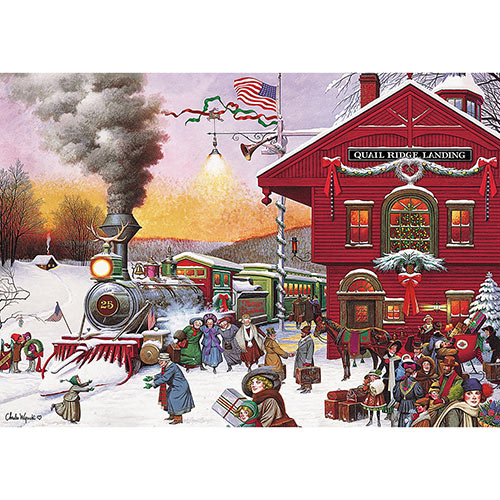 Whistle Stop Christmas 500 Piece Jigsaw Puzzle