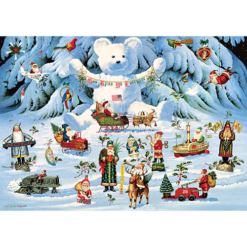 Jingle Bell Teddy and Friends 300 Large Piece Jigsaw Puzzle