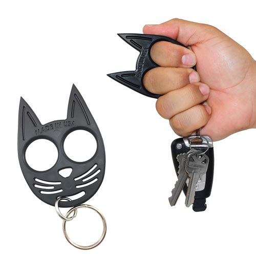 Self Defense Kitty Keychain - Black