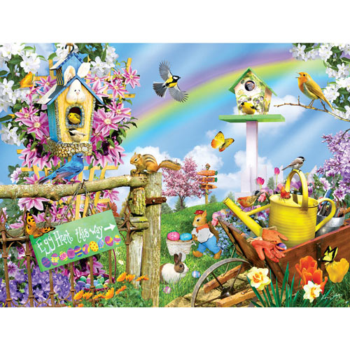 Spring Egg Hunt 300 Large Piece Jigsaw Puzzle
