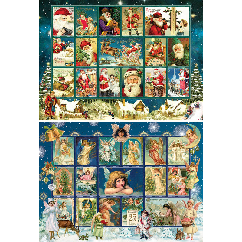 Set of 2: Finchley Paper Arts 300 Large Piece Jigsaw Puzzles