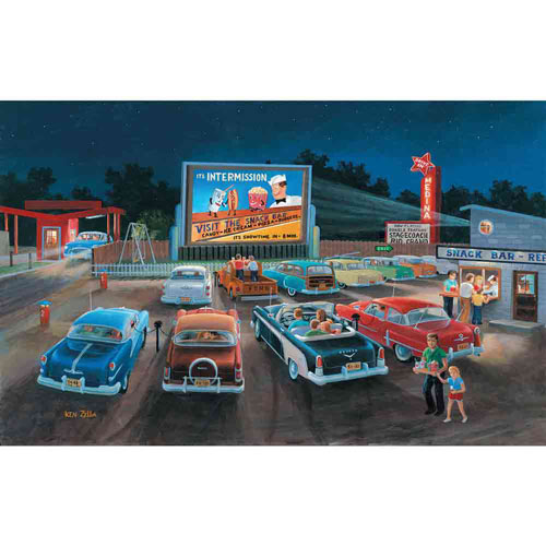 At the Movies 300 Large Piece Jigsaw Puzzle