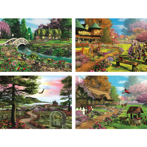 Set of 4: Caplyn Dor 1000 Piece Jigsaw Puzzles