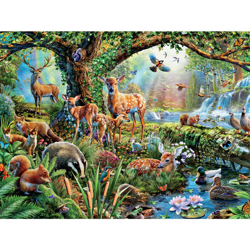 Woodland Creatures 1500 Piece Giant Jigsaw Puzzle
