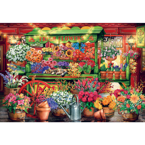 Flower Market 2000 Piece Giant Jigsaw Puzzle