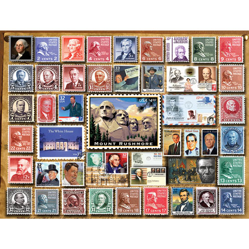 Presidential Stamps 1000 Piece Jigsaw Puzzle