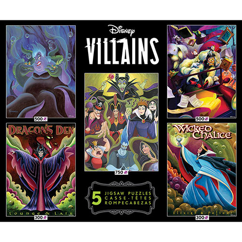 Disney Villains 5-in-1 Puzzle Multipack