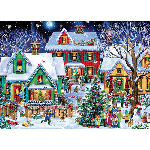 Christmas Houses 1000 Piece Jigsaw Puzzle