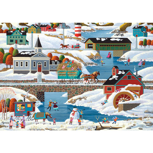 New England Winter 1000 Piece Jigsaw Puzzle