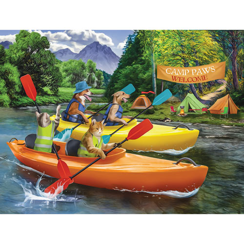 Welcome to Camp Paws 300 Large Piece Jigsaw Puzzle
