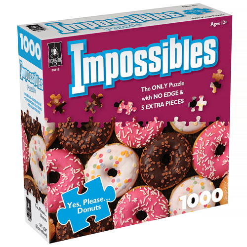 Impossible Donuts 1000 Piece Jigsaw Puzzle
