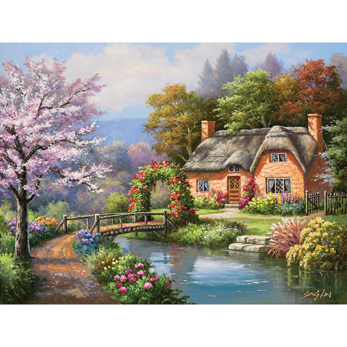 Spring Creek Cottage 300 Large Piece Jigsaw Puzzle