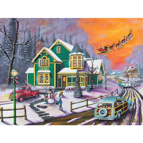 Santa Is Coming To Town 500 Piece Jigsaw Puzzle