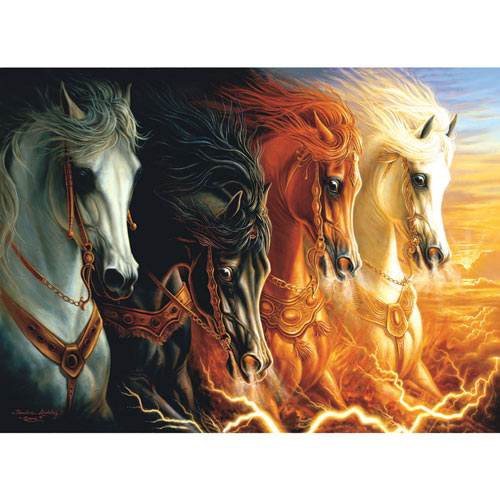 The Four Horses of the Apocalypse 1500 Piece Jigsaw Puzzle