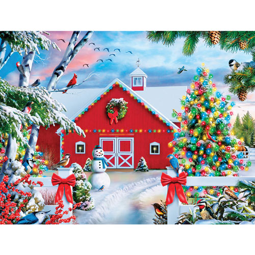 Country Christmas 300 Large Piece Jigsaw Puzzle