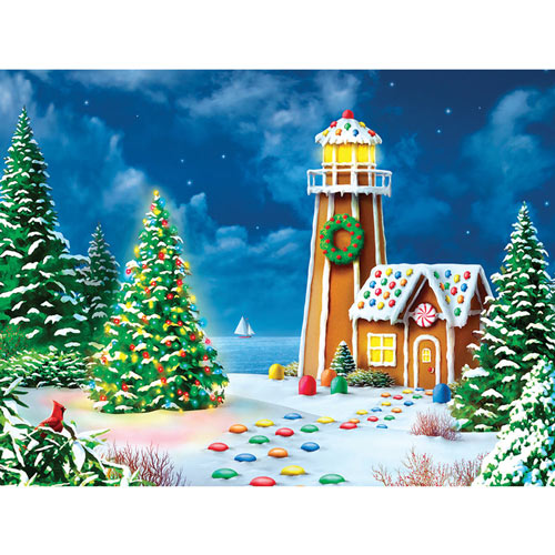Gingerbread Light House 550 Piece Jigsaw Puzzle