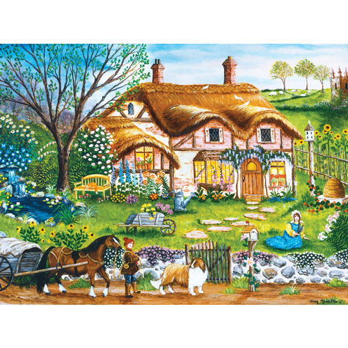 A Cottage Garden 550 Piece Jigsaw Puzzle