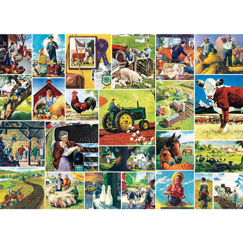 Farmland Collage 1000 Piece Jigsaw Puzzle