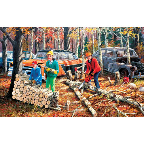 Fall Chores 550 Piece Jigsaw Puzzle