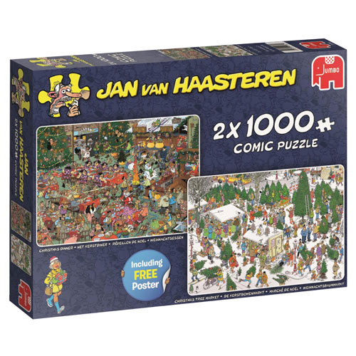 Christmas 2 in 1 Multipack Set 1000 piece jigsaw puzzles