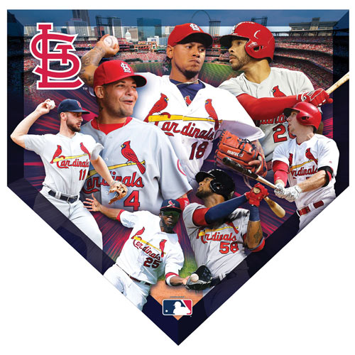 MLB Home Plate Shaped 500 Piece Jigsaw- Cardinals
