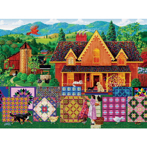 Morning Day Quilt 500 Piece Jigsaw Puzzle