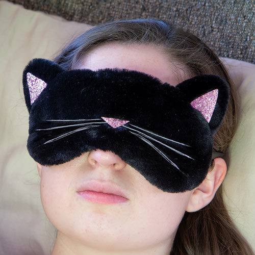 Black Cat Sleepy Eye Mask