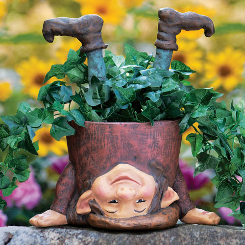 Topsy-Turvy Elf Planter