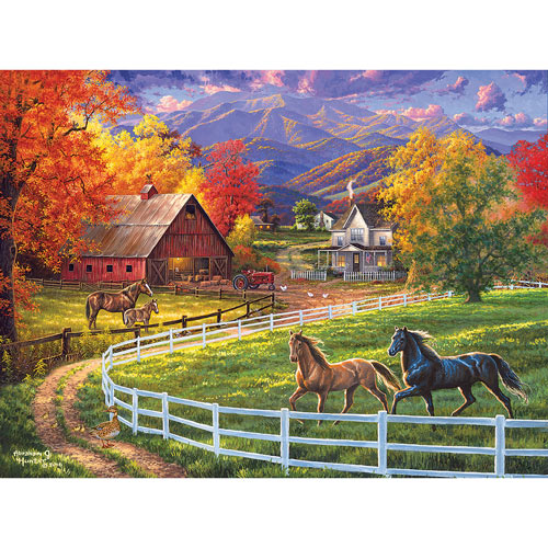 Horse Valley Farm 300 Large Piece Jigsaw Puzzle